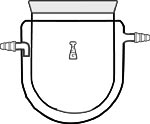 Flask, Reaction, Cylindrical, Jacketed